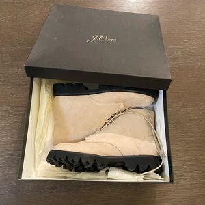 NEW J Crew Gwen Lug Sole Suede Lace Up Boot